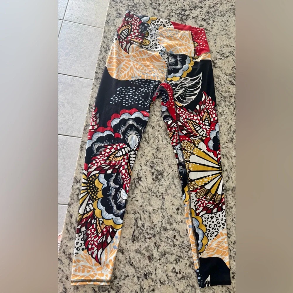 Multicolor Floral Free People Leggings - Picture 1 of 2